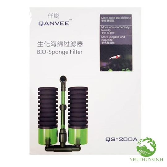 Lọc Bio QANVEE QS-200A (có khay chứa vật liệu lọc)